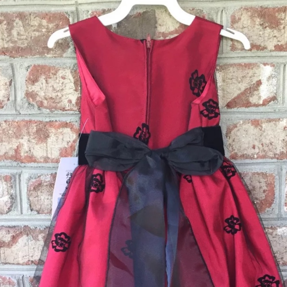 Crayon Kids Red & Black Girls Party Dress Sz 4T. - Picture 5 of 5